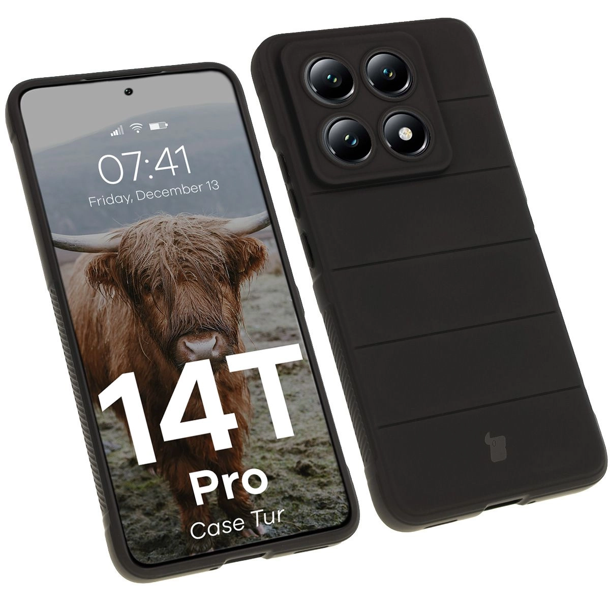 Etui Bizon Tur do Xiaomi 14T Pro Black