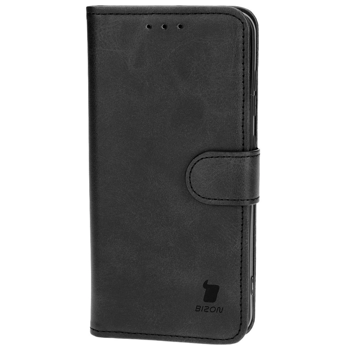 Etui Bizon z klapką Pocket do Galaxy S25/S24 Czarny