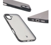 Etui Bizon Angelo do iPhone 16 Plus Przydymione z czarną ramką