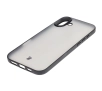 Etui Bizon Angelo do iPhone 16 Plus Przydymione z czarną ramką