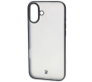 Etui Bizon Angelo do iPhone 16 Plus Przydymione z czarną ramką