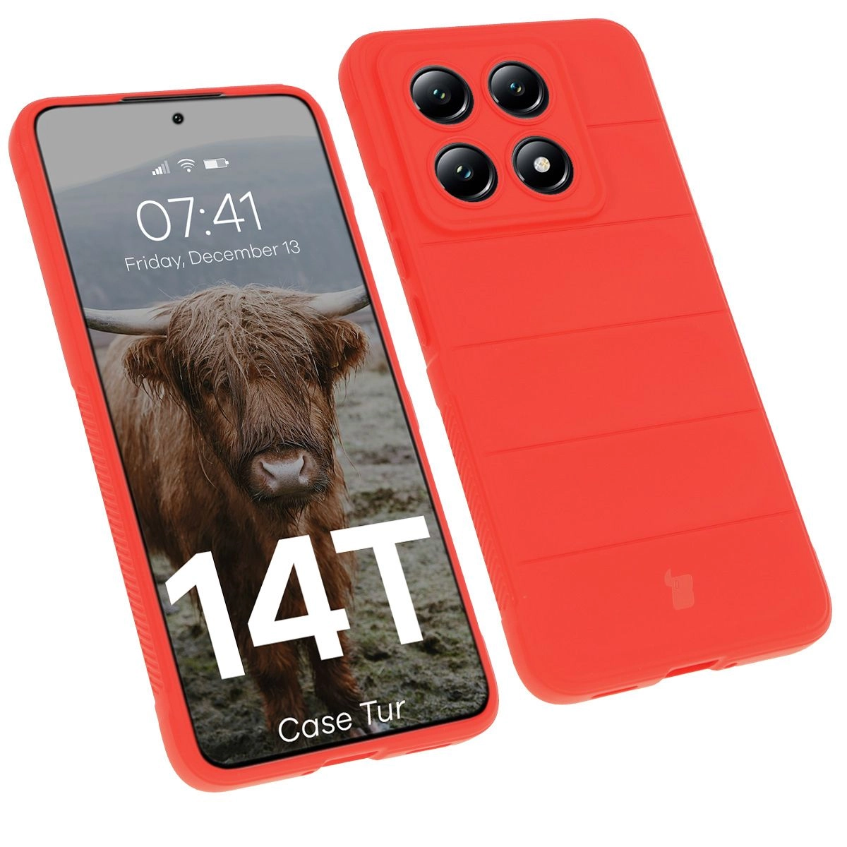 Etui Bizon Tur do Xiaomi 14T Red