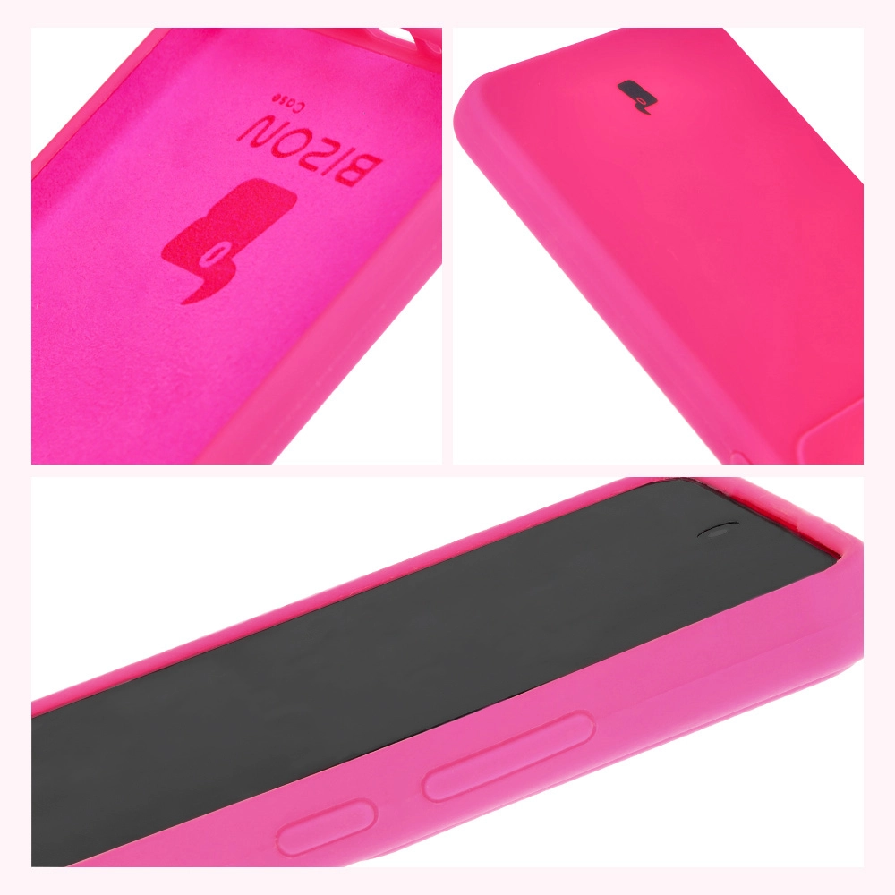Etui Bizon Silikonowe Soft do Galaxy S24 Neonowo-różowy