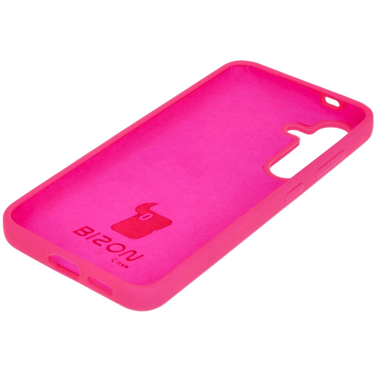 Etui Bizon Silikonowe Soft do Galaxy S24 Neonowo-różowy