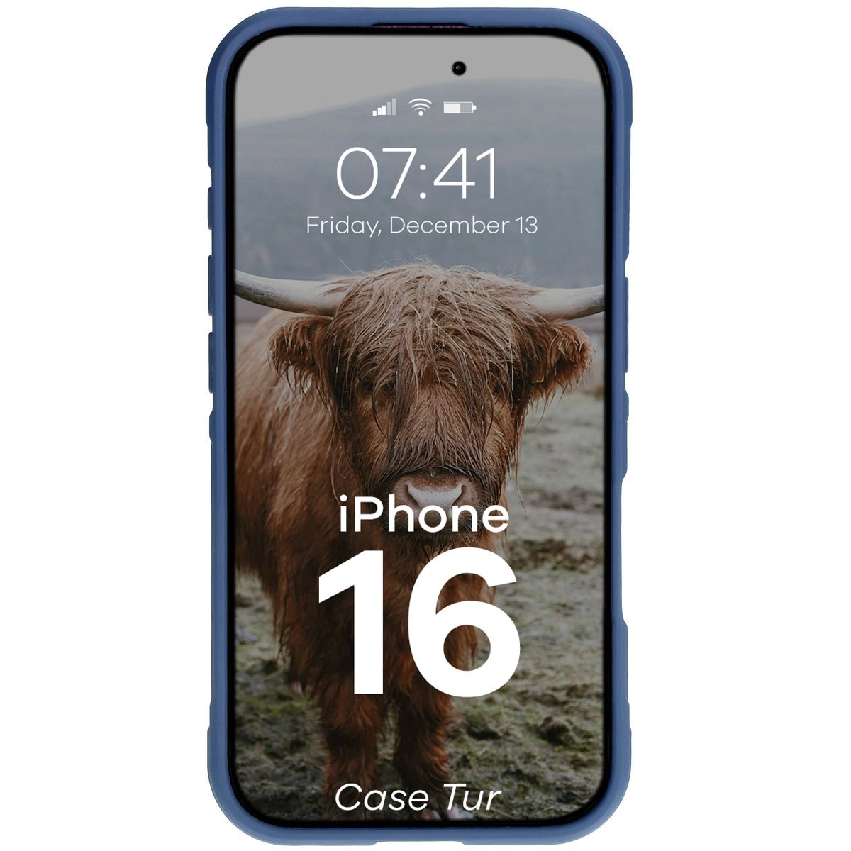 Etui Bizon Tur do iPhone 16 Dark Blue