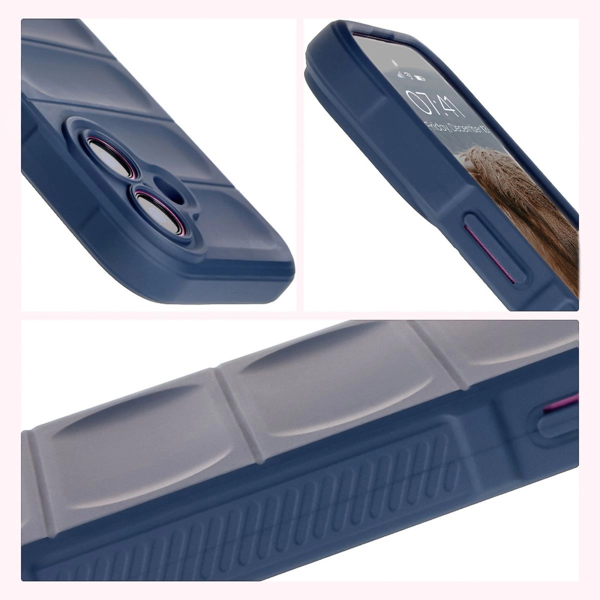Etui Bizon Tur do iPhone 16 Dark Blue