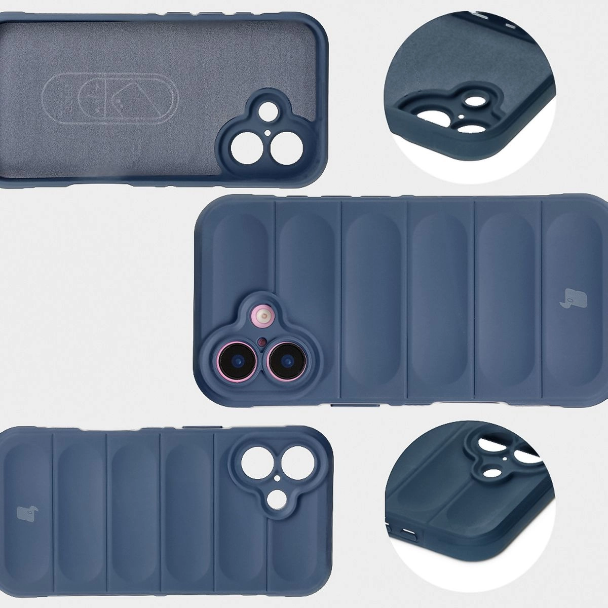 Etui Bizon Tur do iPhone 16 Dark Blue