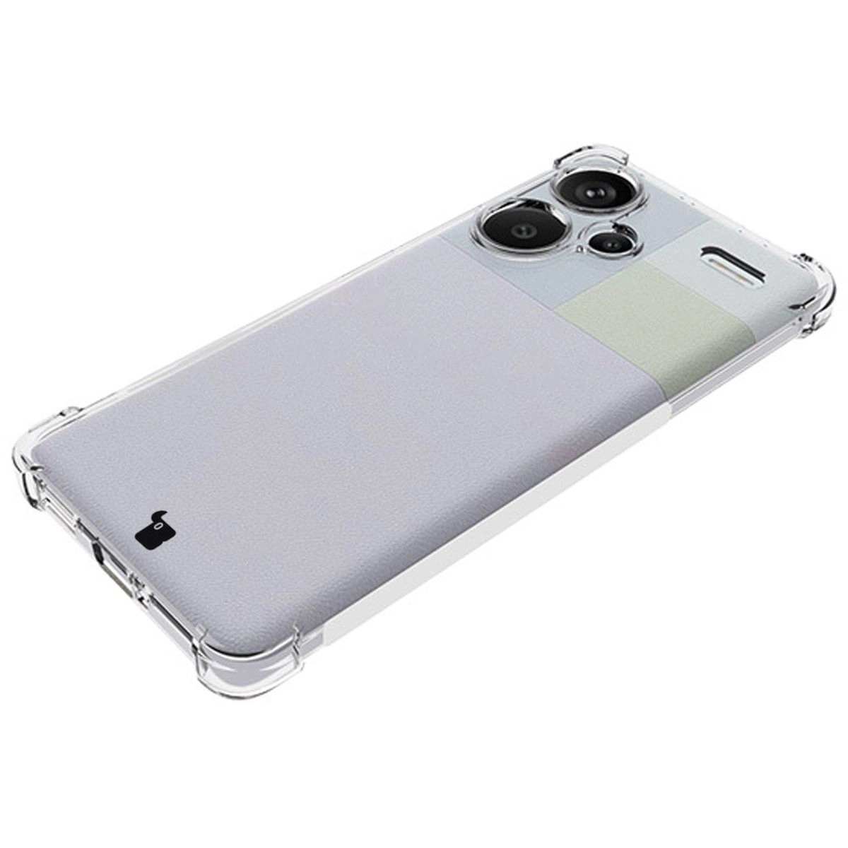 Etui Bizon Elastyczne Salpa do Xiaomi Redmi Note 13 Pro+ 5G Przezroczysty