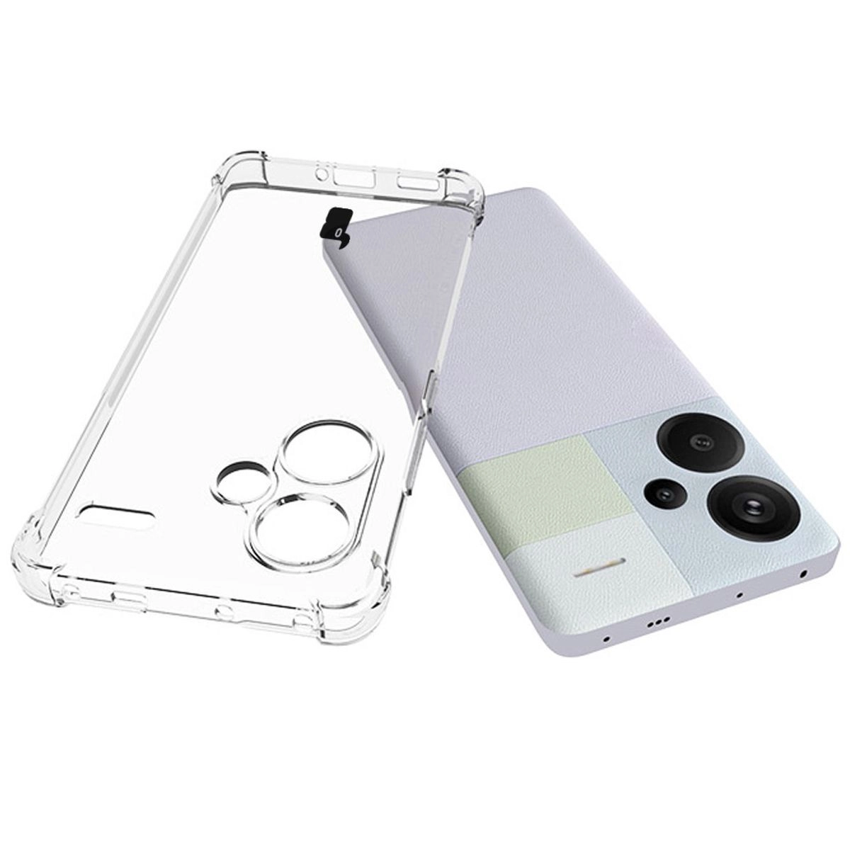 Etui Bizon Elastyczne Salpa do Xiaomi Redmi Note 13 Pro+ 5G Przezroczysty
