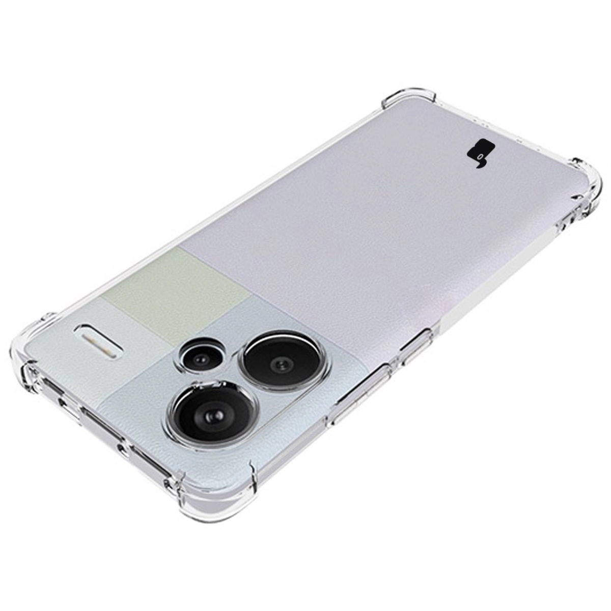 Etui Bizon Elastyczne Salpa do Xiaomi Redmi Note 13 Pro+ 5G Przezroczysty
