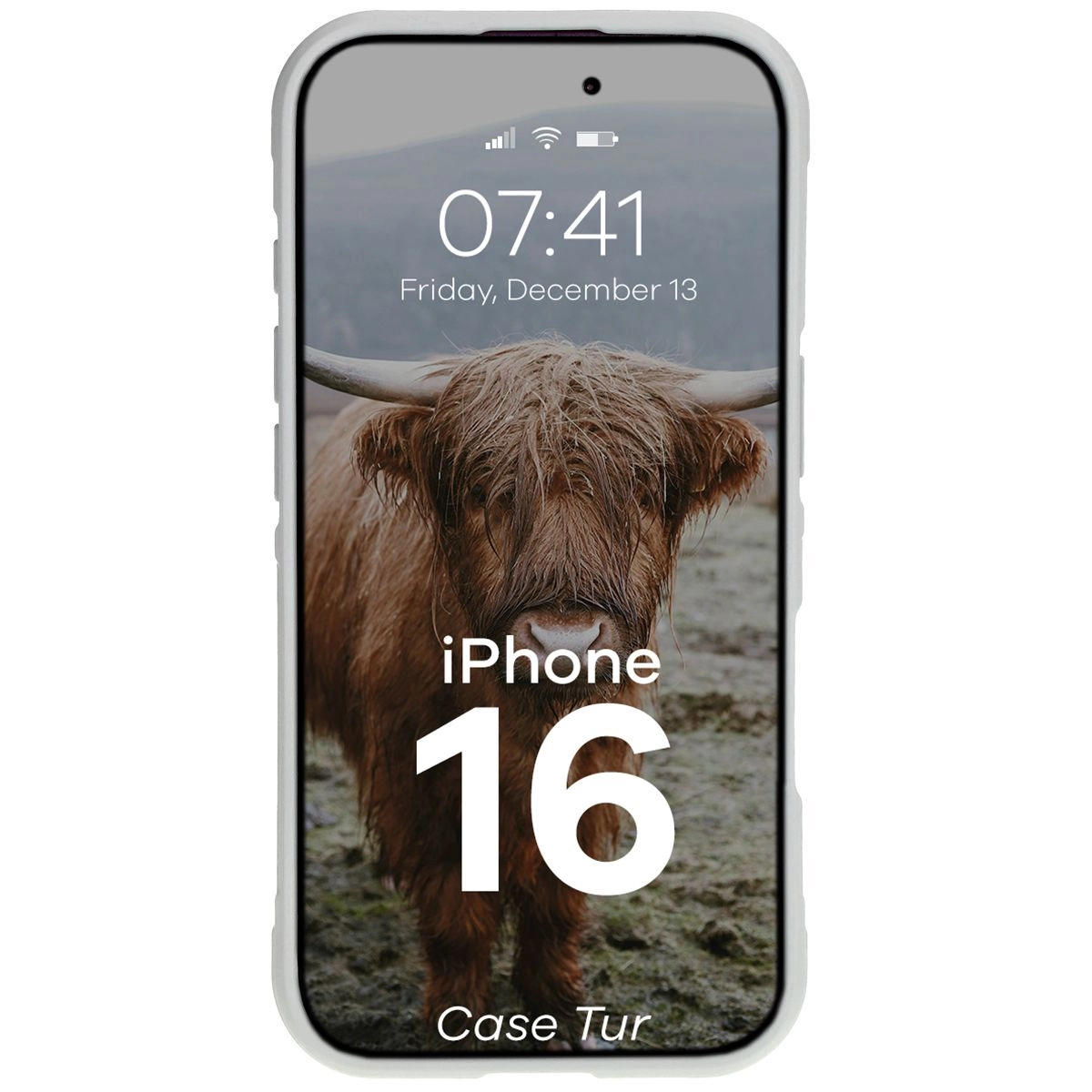 Etui Bizon Tur do iPhone 16 Light Grey