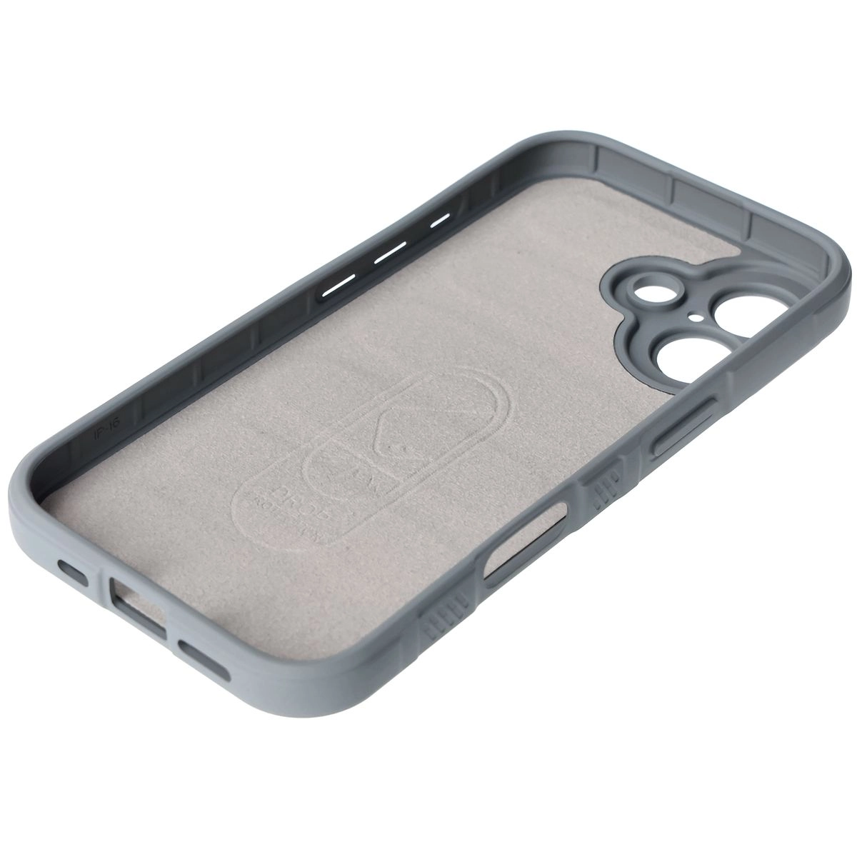 Etui Bizon Tur do iPhone 16 Light Grey