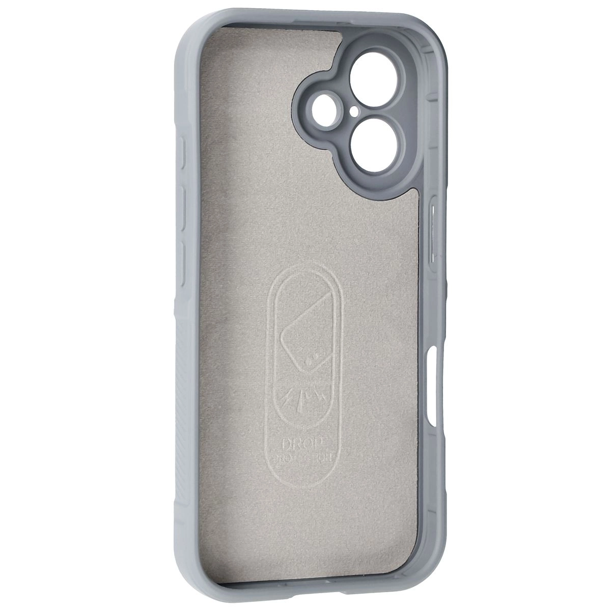 Etui Bizon Tur do iPhone 16 Light Grey