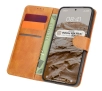Etui Bizon z klapką Pocket do Galaxy S25 Plus/S24 Plus Brązowy