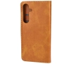 Etui Bizon z klapką Pocket do Galaxy S25 Plus/S24 Plus Brązowy