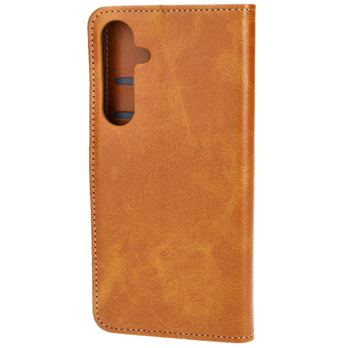 Etui Bizon z klapką Pocket do Galaxy S25 Plus/S24 Plus Brązowy