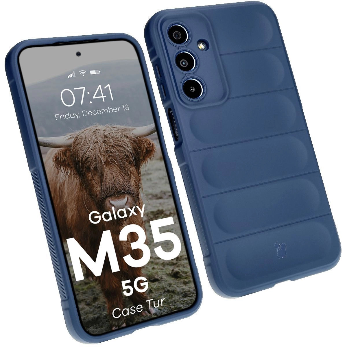 Etui Bizon Tur do Samsung Galaxy M35 5G Dark Blue