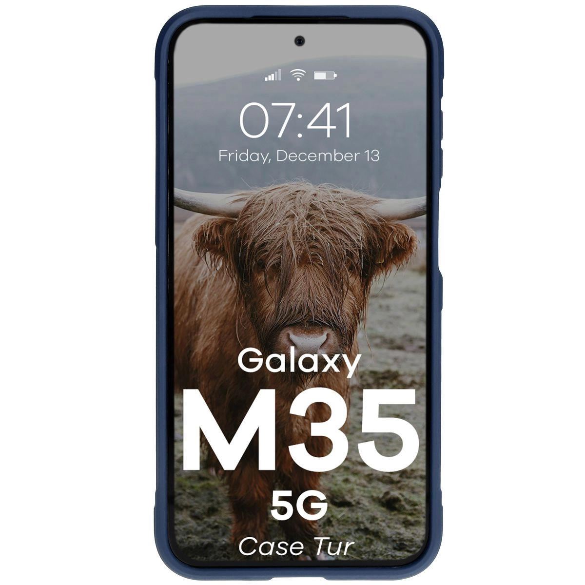 Etui Bizon Tur do Samsung Galaxy M35 5G Dark Blue