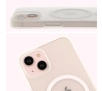 Etui Bizon MatteO z MagSafe do iPhone 14 / iPhone 13 Półprzezroczyste z przezroczystą ramką