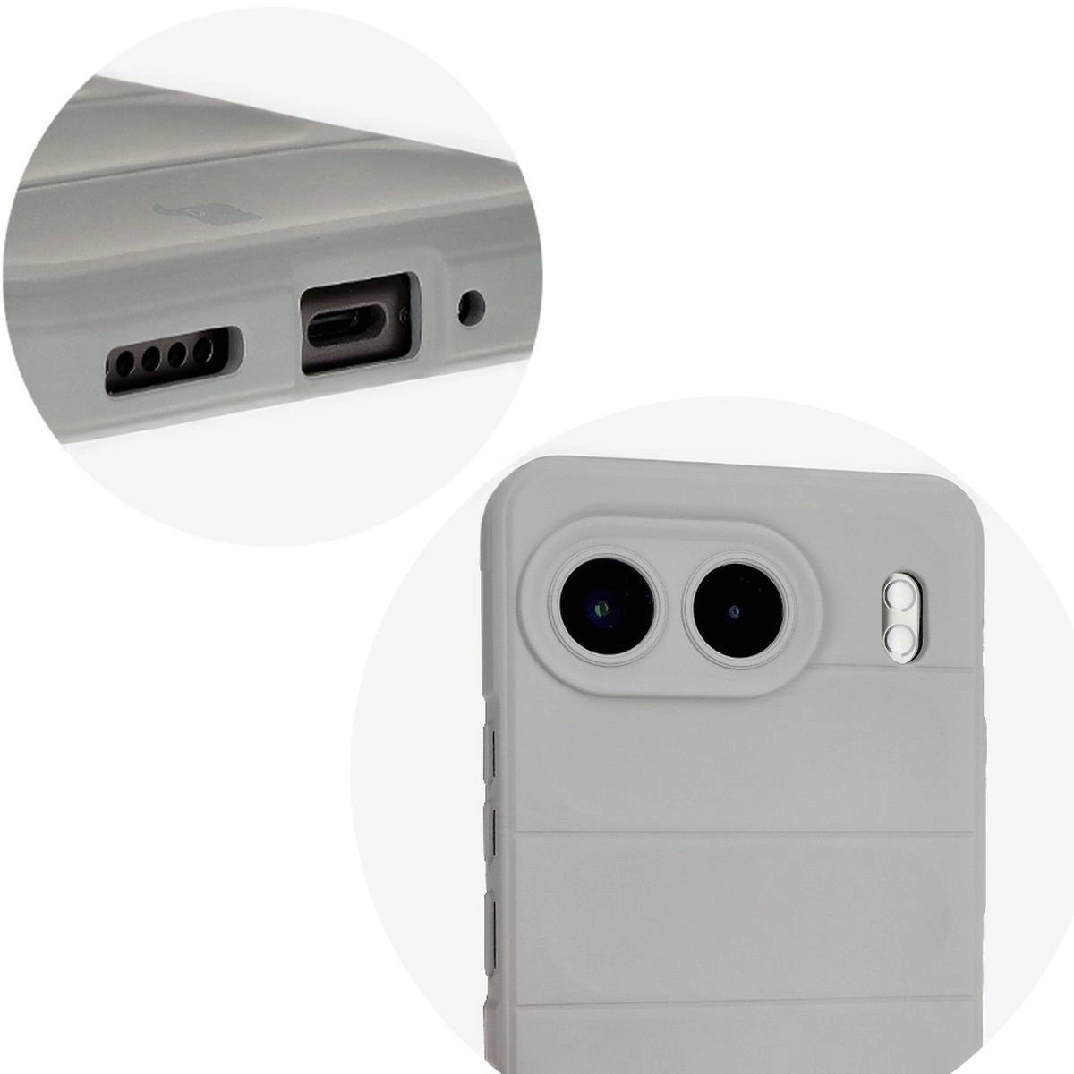 Etui Bizon Tur do OnePlus Nord 4 Light Grey