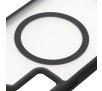 Etui Bizon MatteO z MagSafe do Samsung Galaxy S24 Plus Półprzezroczyste z czarną ramką