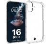 Etui Bizon Elastyczne Salpa do iPhone 16 Plus Przezroczysty