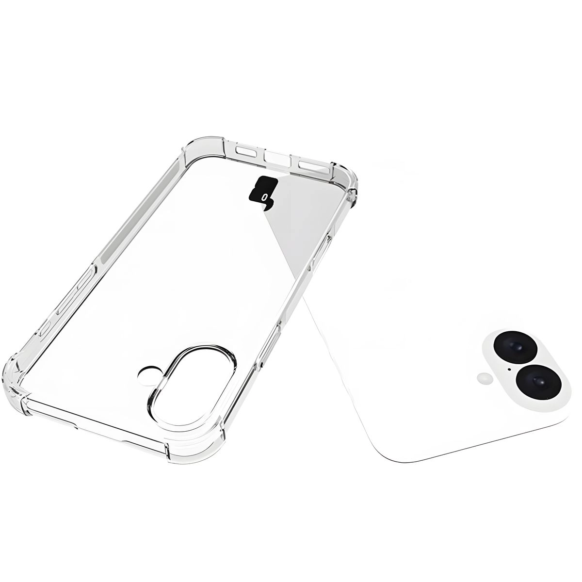 Etui Bizon Elastyczne Salpa do iPhone 16 Plus Przezroczysty