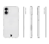 Etui Bizon Elastyczne Salpa do iPhone 16 Plus Przezroczysty