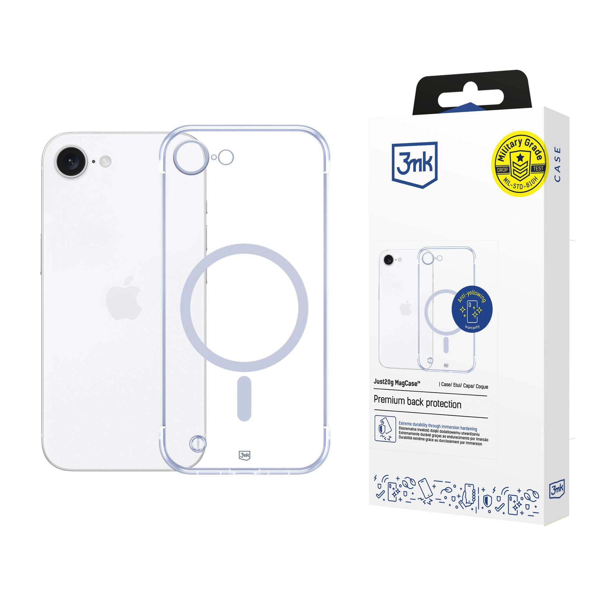 Etui 3mk Just20g Clear Case iPhone 16e Przezroczysty