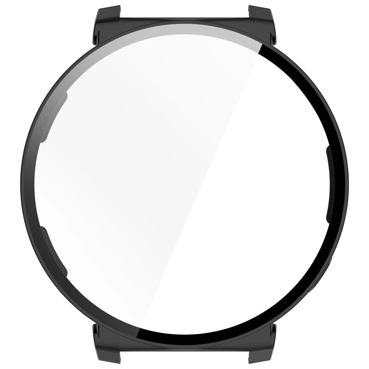 Nakładka na tarczę Bizon ze szkłem do Huawei Watch GT 5 Pro 42mm Czarny