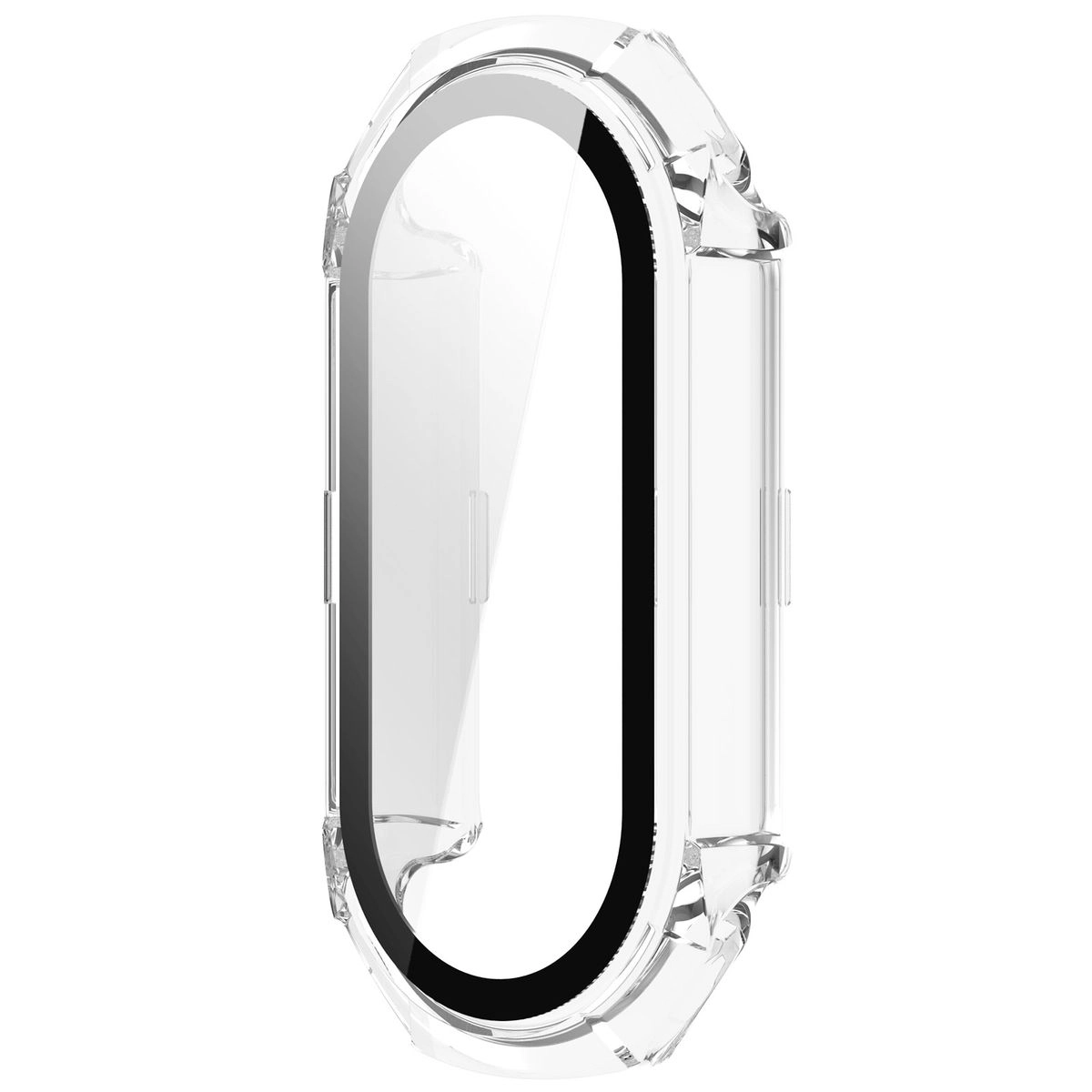 Nakładka na tarczę Bizon ze szkłem do Xiaomi Smart Band 9 Przezroczysty