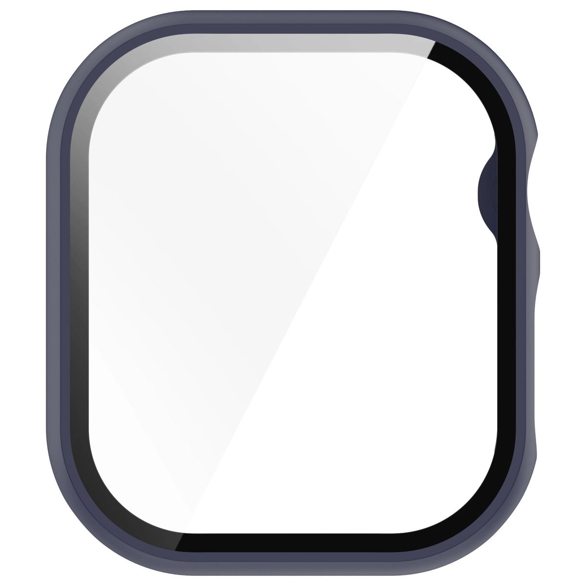 Nakładka na tarczę Bizon ze szkłem do Apple Watch 10 46mm ciemnoNiebieski