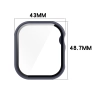 Nakładka na tarczę Bizon ze szkłem do Apple Watch 10 46mm ciemnoNiebieski