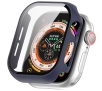 Nakładka na tarczę Bizon ze szkłem do Apple Watch 10 46mm ciemnoNiebieski