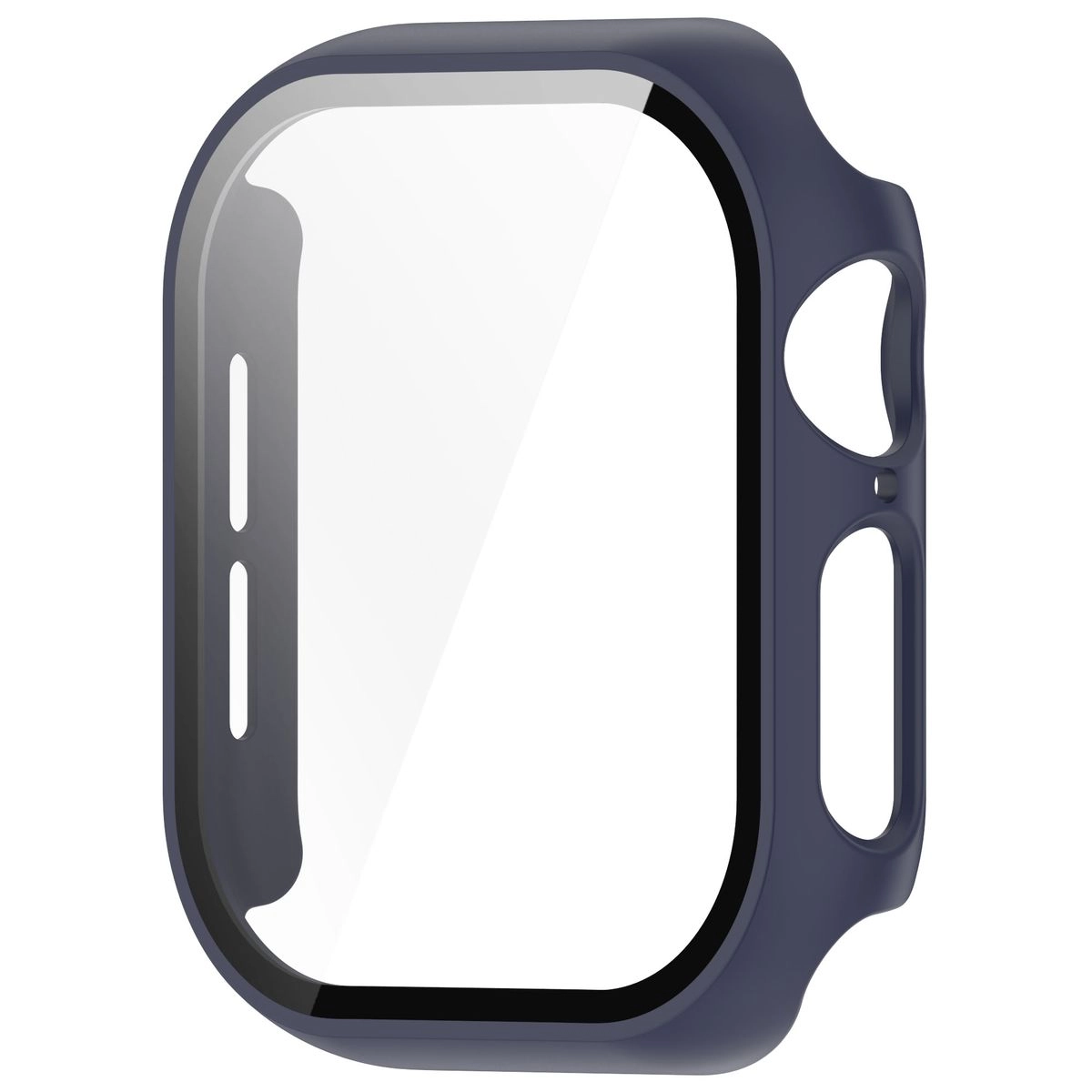 Nakładka na tarczę Bizon ze szkłem do Apple Watch 10 46mm ciemnoNiebieski