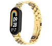 Bransoleta Bizon ze stali nierdzewnej Aura do Xiaomi Smart Band 9/9 NFC/8 Złoty
