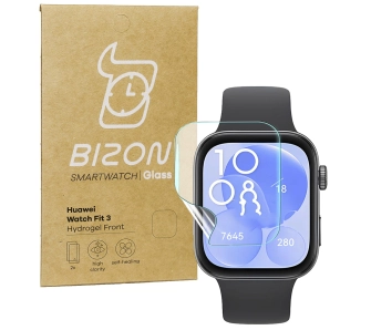 Folia hydrożelowa Bizon na ekran do Huawei Watch Fit 3 2 sztuki