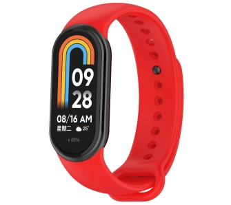 Pasek Bizon Strap Watch Dots do Xiaomi Smart Band 9 / 9 NFC / 8 Czerwony