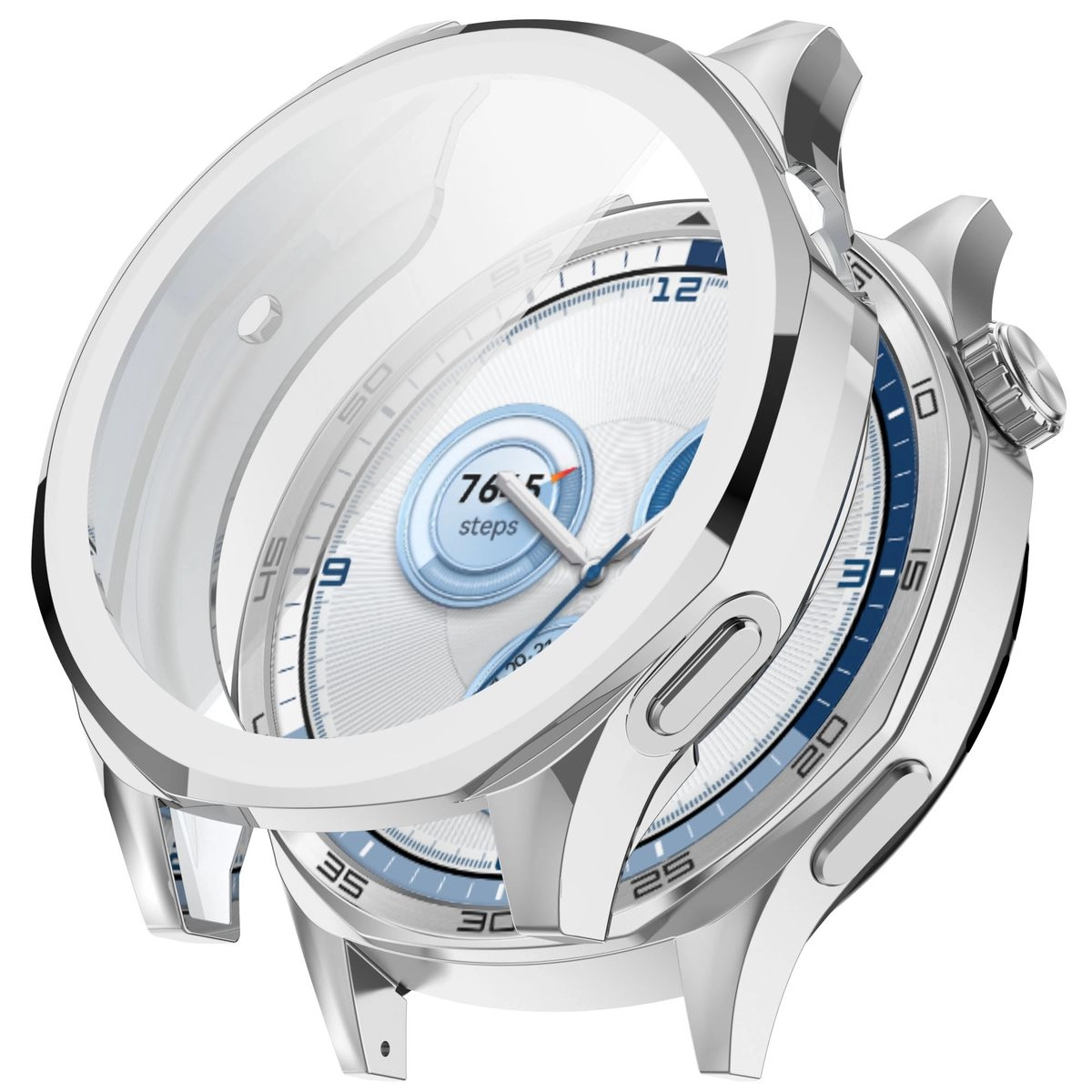 Nakładka na tarczę Bizon Felipe do Huawei Watch GT 5 46mm Srebrny