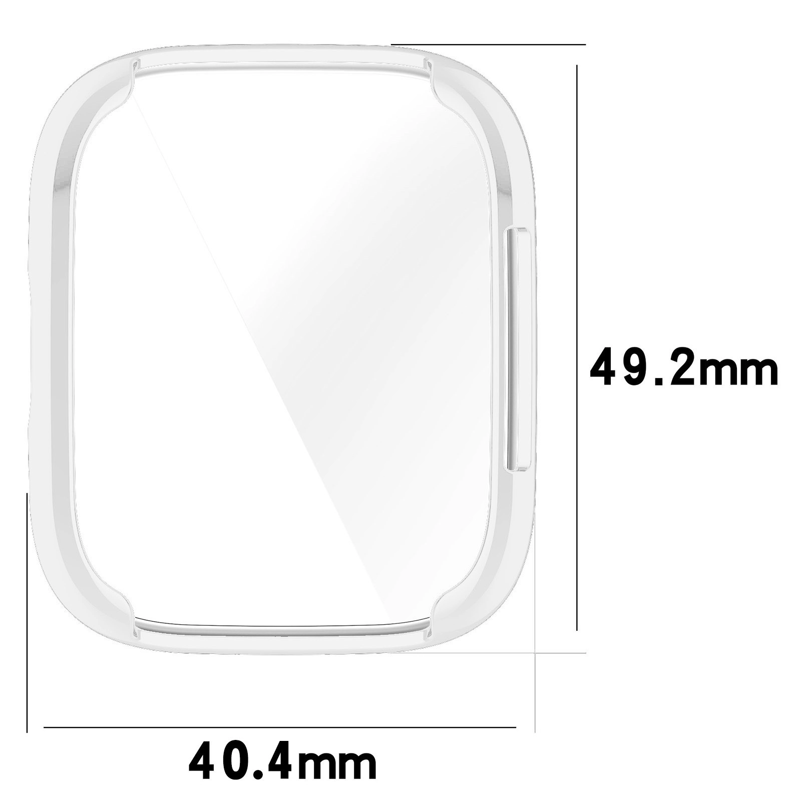 Nakładka na tarczę Bizon Felipe do Xiaomi Redmi Watch 3 Active Przezroczysty