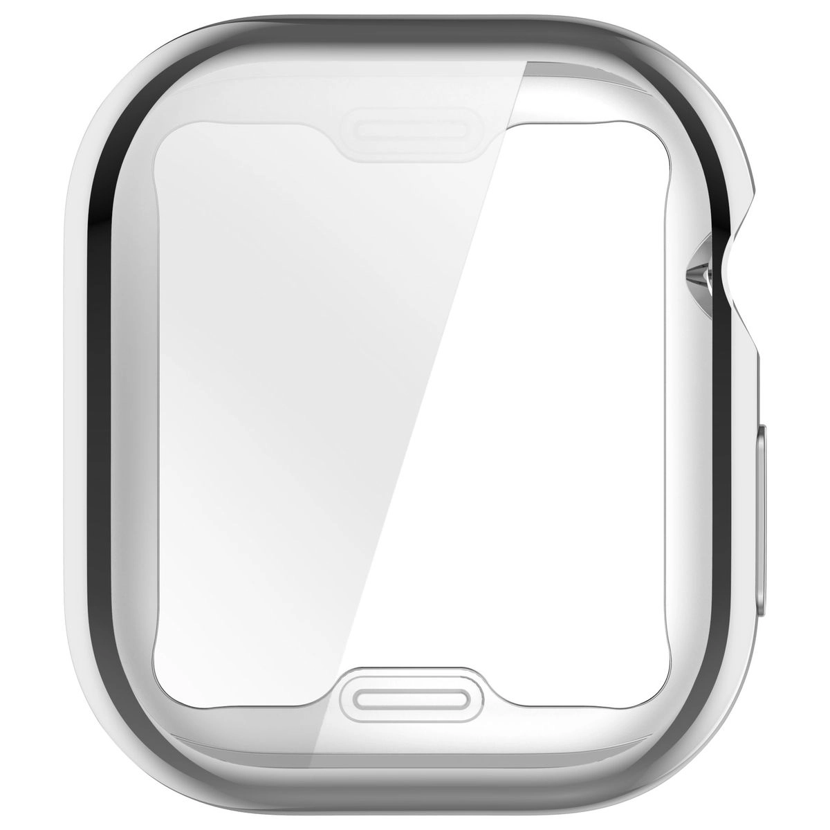 Nakładka na tarczę Bizon Felipe do Apple Watch 10 42mm Srebrny
