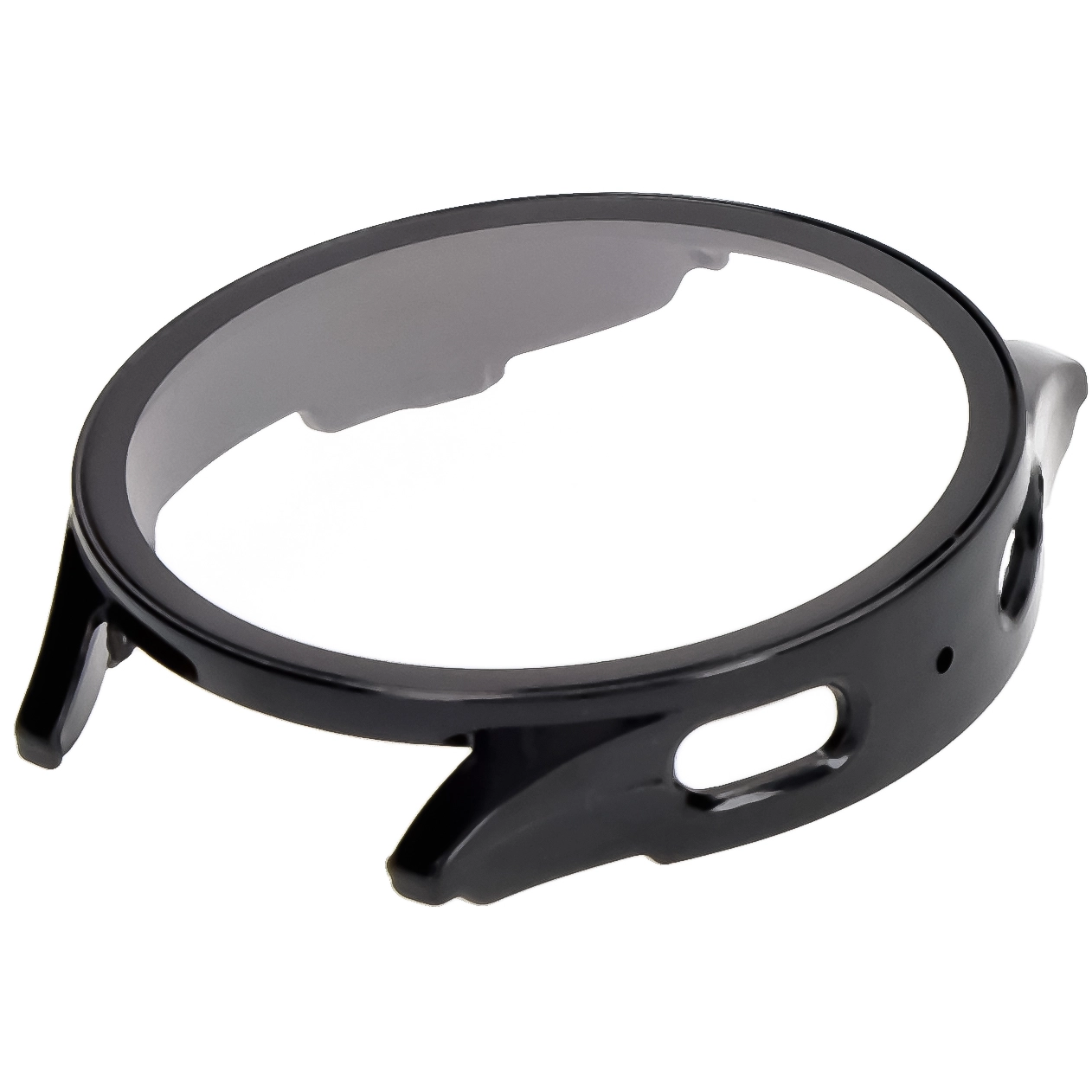 Nakładka na tarczę Bizon ze szkłem do Galaxy Watch 7 44mm Czarny