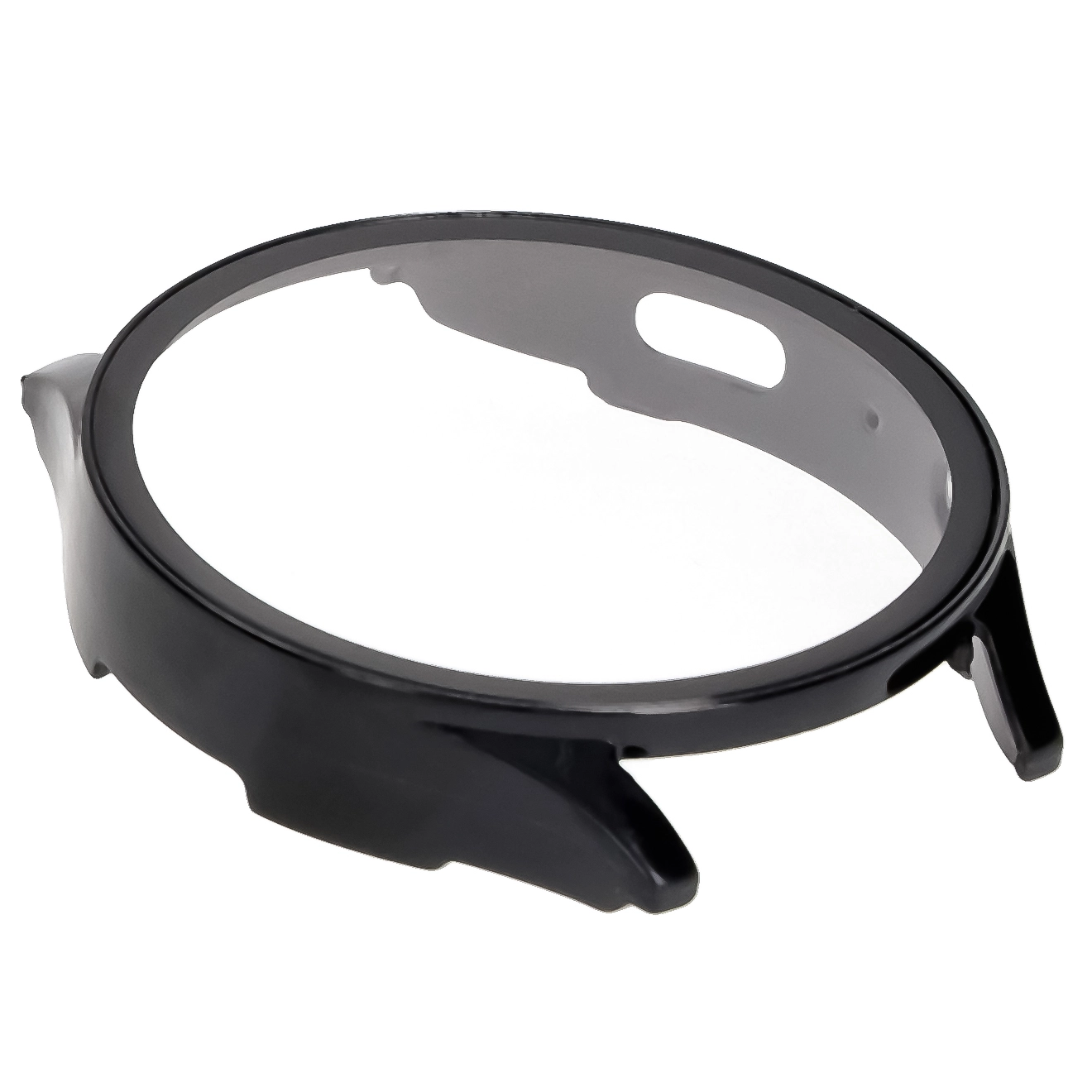 Nakładka na tarczę Bizon ze szkłem do Galaxy Watch 7 44mm Czarny
