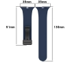 Pasek Bizon Strap Watch Silicone L do Apple Watch 44/45/46/49mm Granatowy