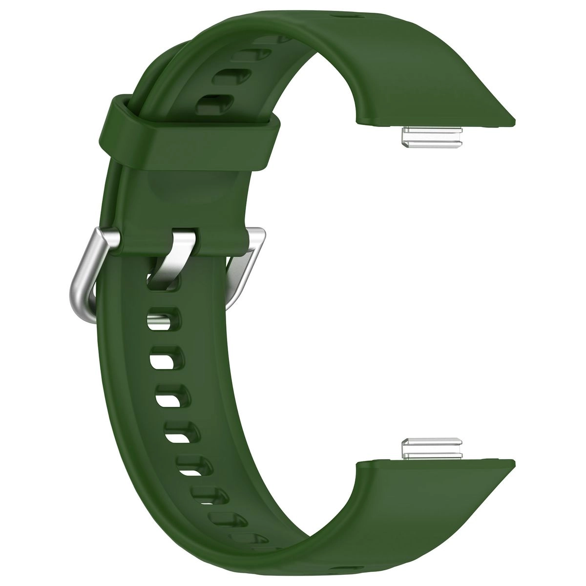 Pasek Bizon Strap Watch Silicone Pro SR do Huawei Watch Fit 3 Ciemno-zielony