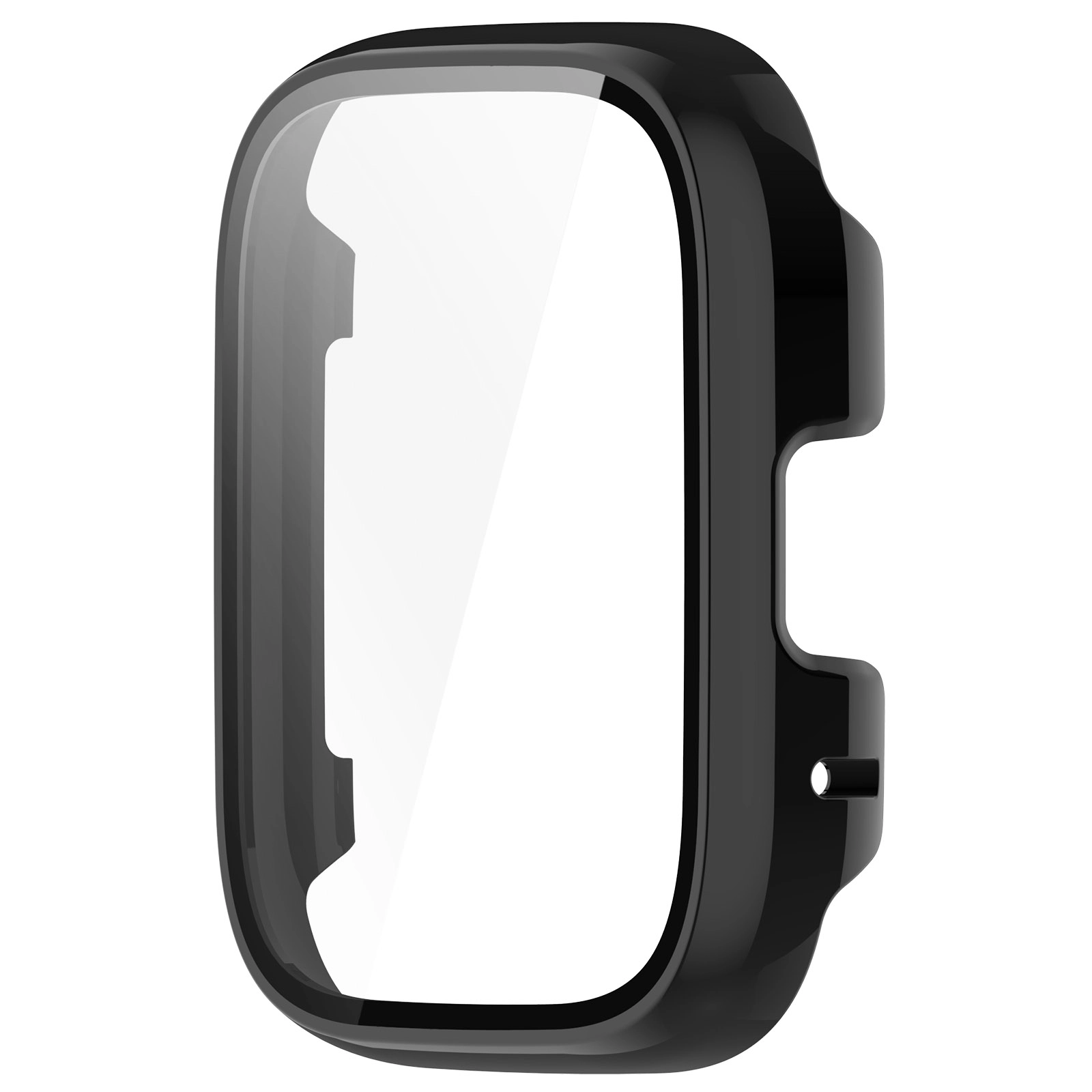 Nakładka na tarczę Bizon ze szkłem do Xiaomi Redmi Watch 3 Active Czarny