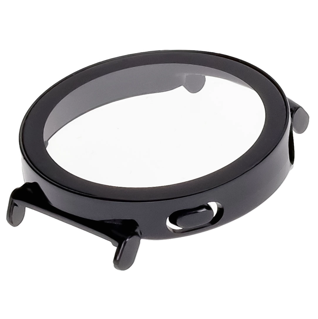 Nakładka na tarczę Bizon ze szkłem do Huawei Watch GT 5 41mm Czarny matowy