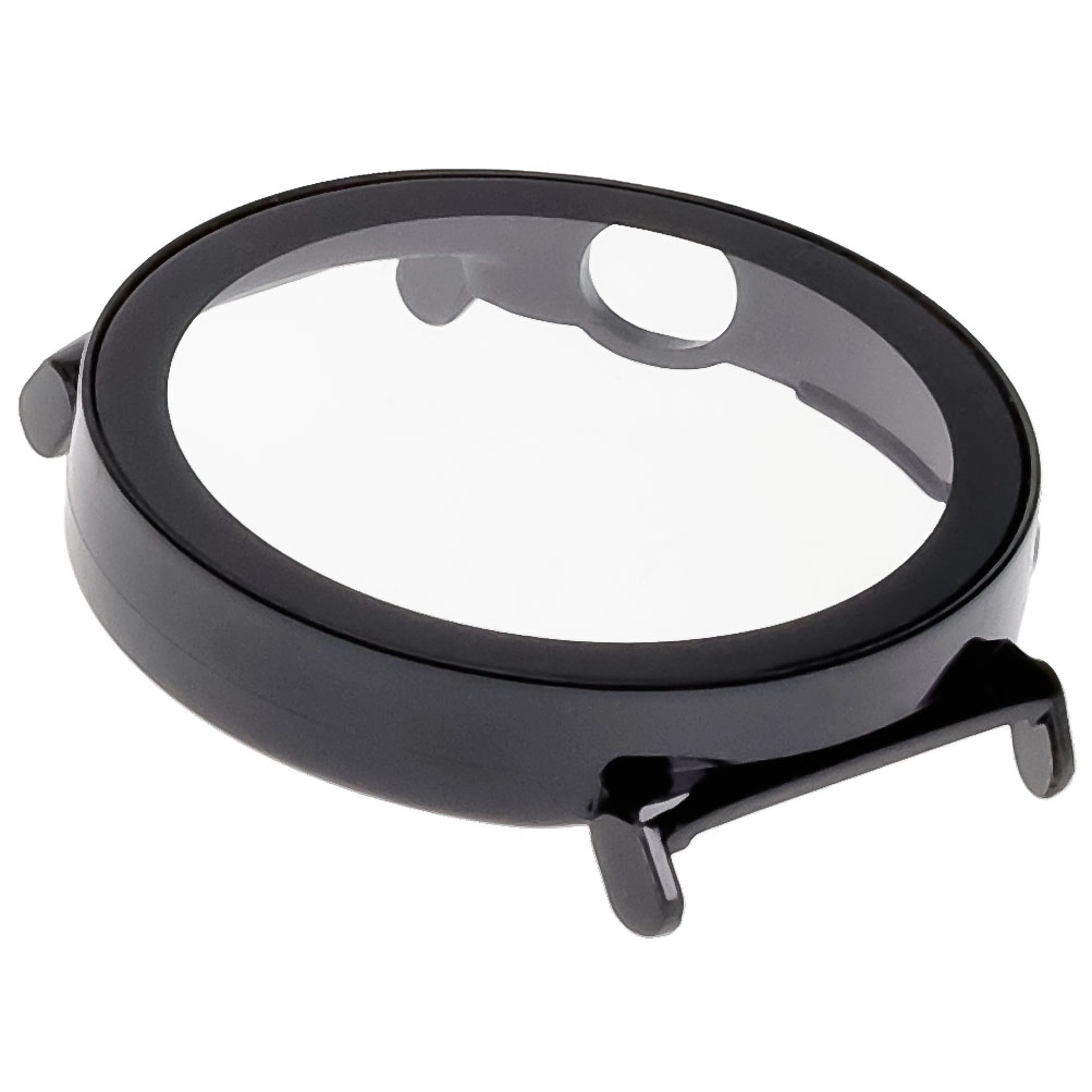 Nakładka na tarczę Bizon ze szkłem do Huawei Watch GT 5 41mm Czarny matowy