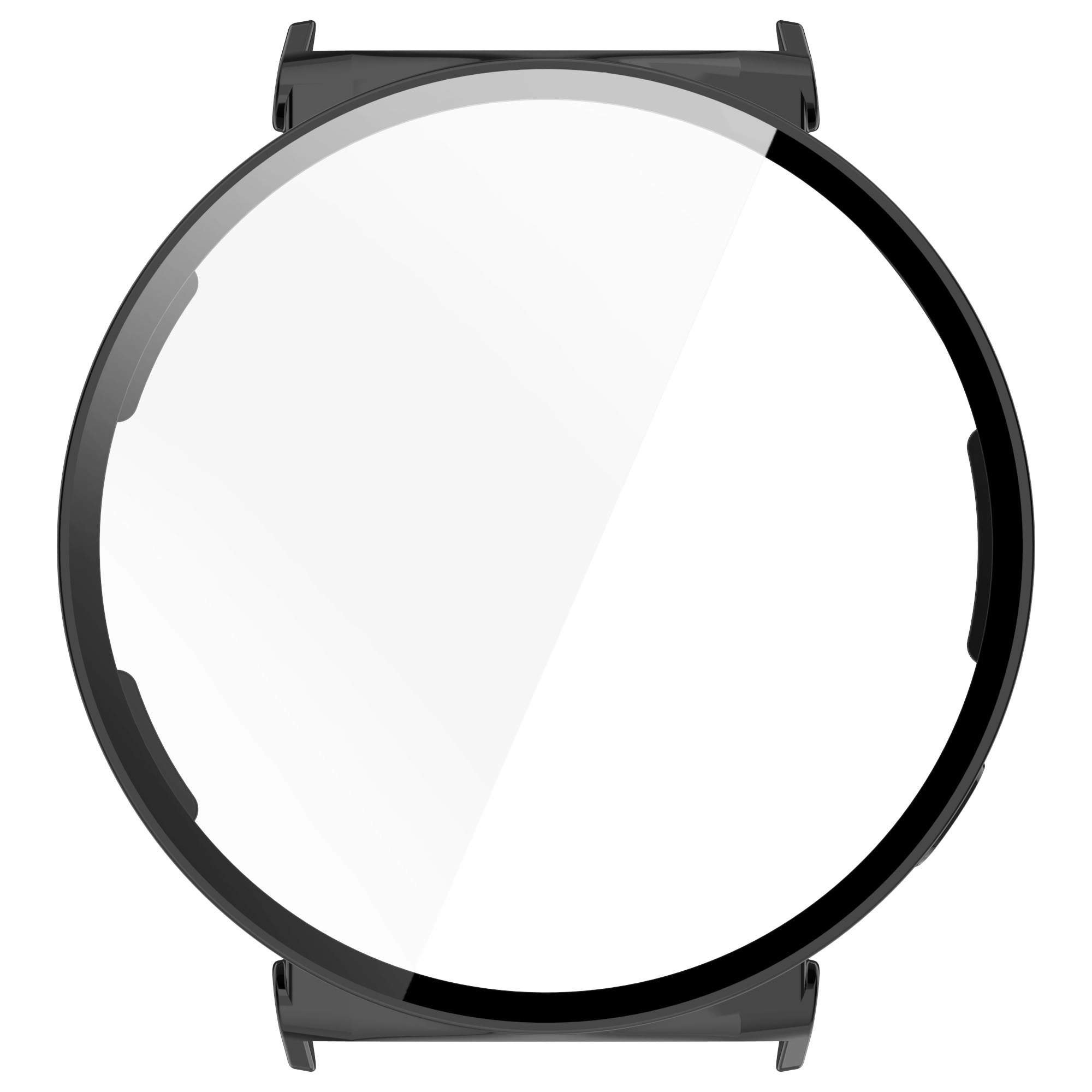 Nakładka na tarczę Bizon ze szkłem do Huawei Watch GT 5 41mm Czarny matowy
