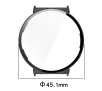 Nakładka na tarczę Bizon ze szkłem do Huawei Watch GT 5 41mm Czarny matowy